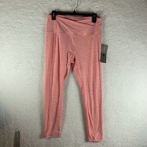 Harmony And Balance Leggings Womens XL Pink Polyester Stretch Yoga Pull On 6932